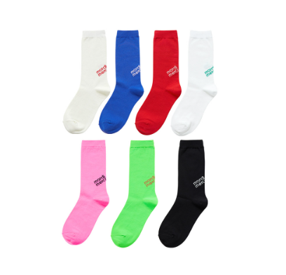 韓國 Mardi Mercredi SET 7 SOCKS MARDI LOGO - STT Mall HK 靚太網購 -- Free Size