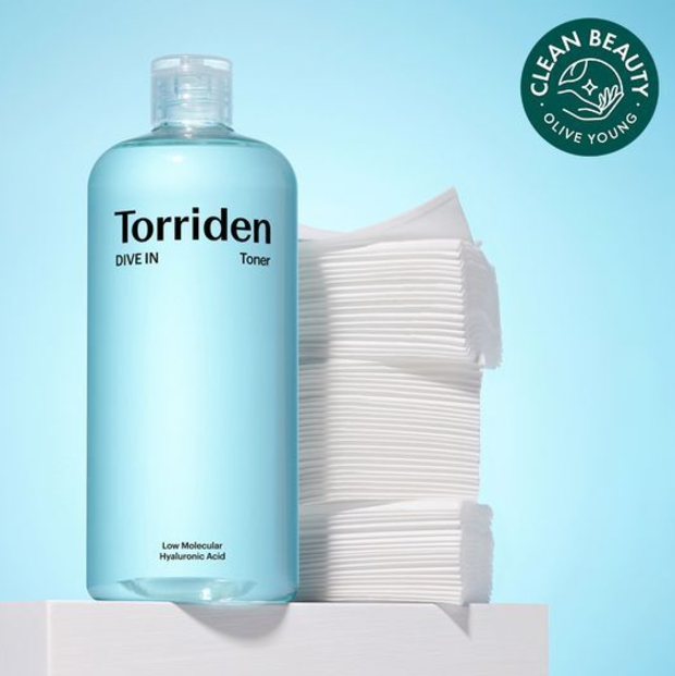 韓國 Torriden 低分子透明質酸保濕爽膚水500ml +（送化妝棉60塊）