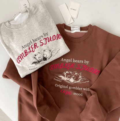 韓國 Ambler Angel Bears Sweatshirt【AR059】 - STT Mall HK 靚太網購