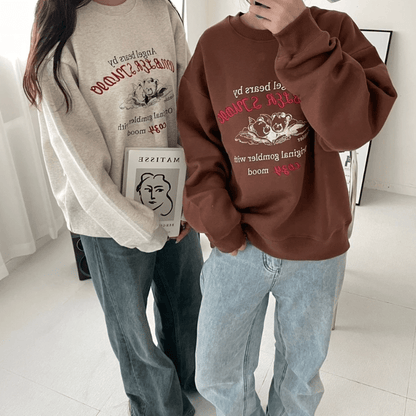 韓國 Ambler Angel Bears Sweatshirt【AR059】 - STT Mall HK 靚太網購