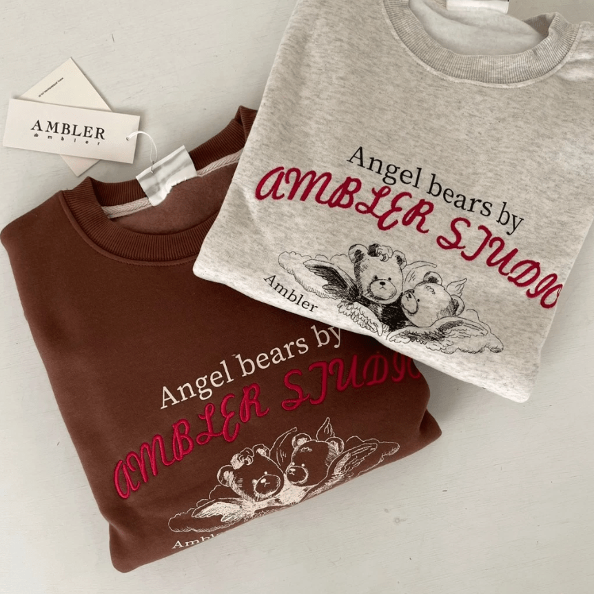 韓國 Ambler Angel Bears Sweatshirt【AR059】 - STT Mall HK 靚太網購