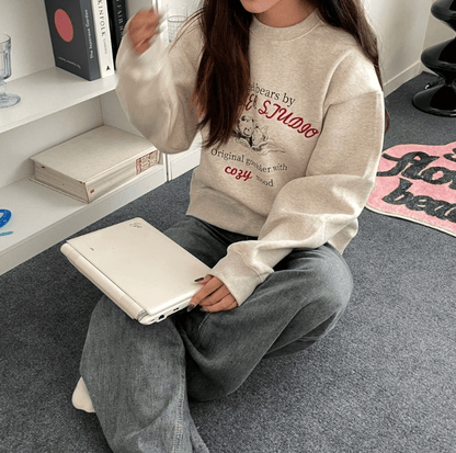 韓國 Ambler Angel Bears Sweatshirt【AR059】 - STT Mall HK 靚太網購