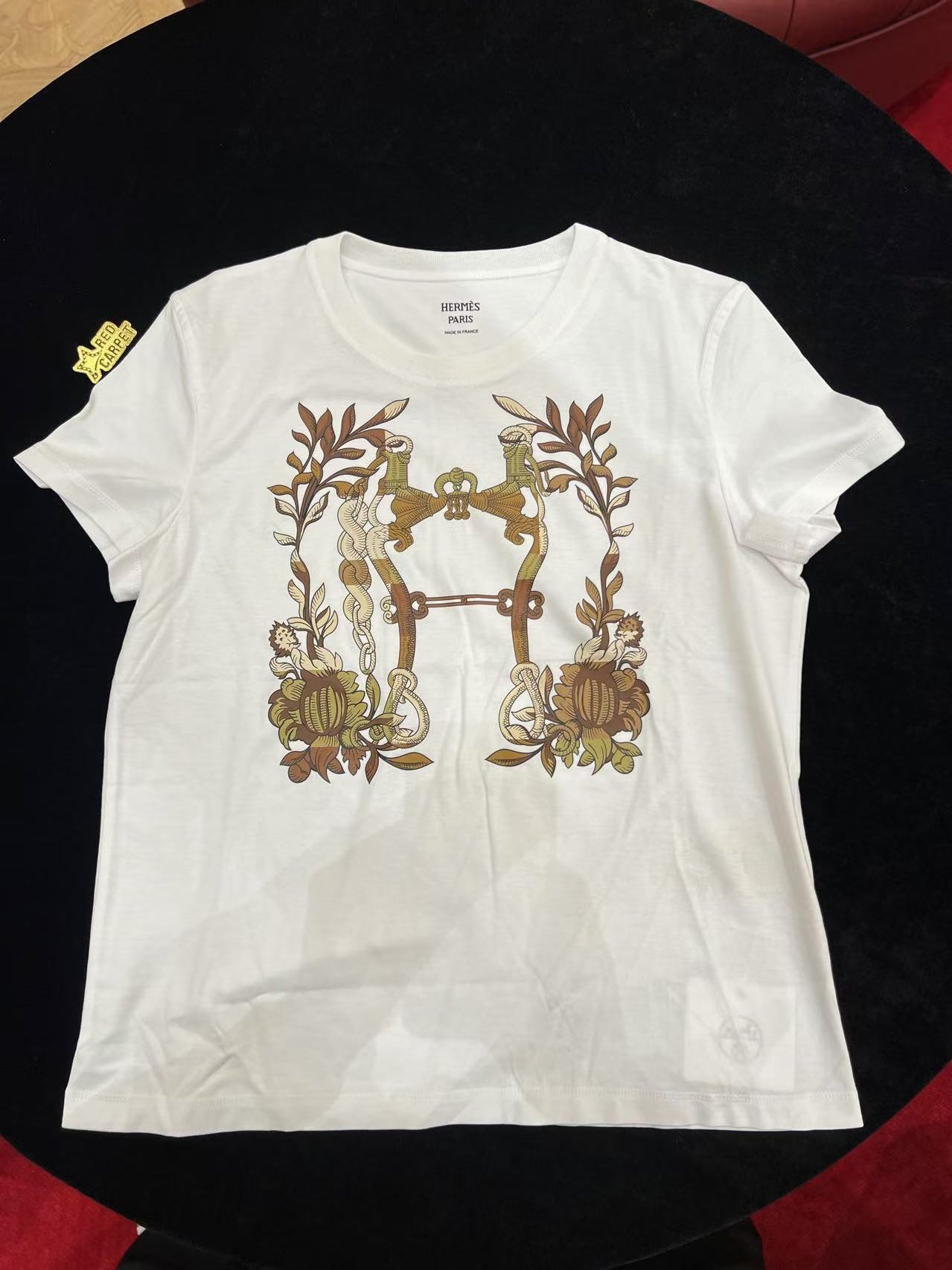 1201-60 Hermès WHITE T SHIRT 38【全新】