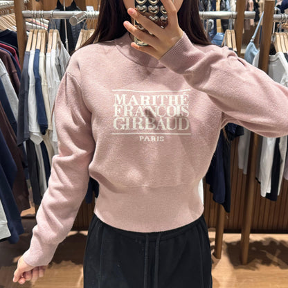 韓國 Marithe Francois Girbaud W CLASSIC LOGO CROP KNIT 【MF003】 - STT Mall HK 靚太網購