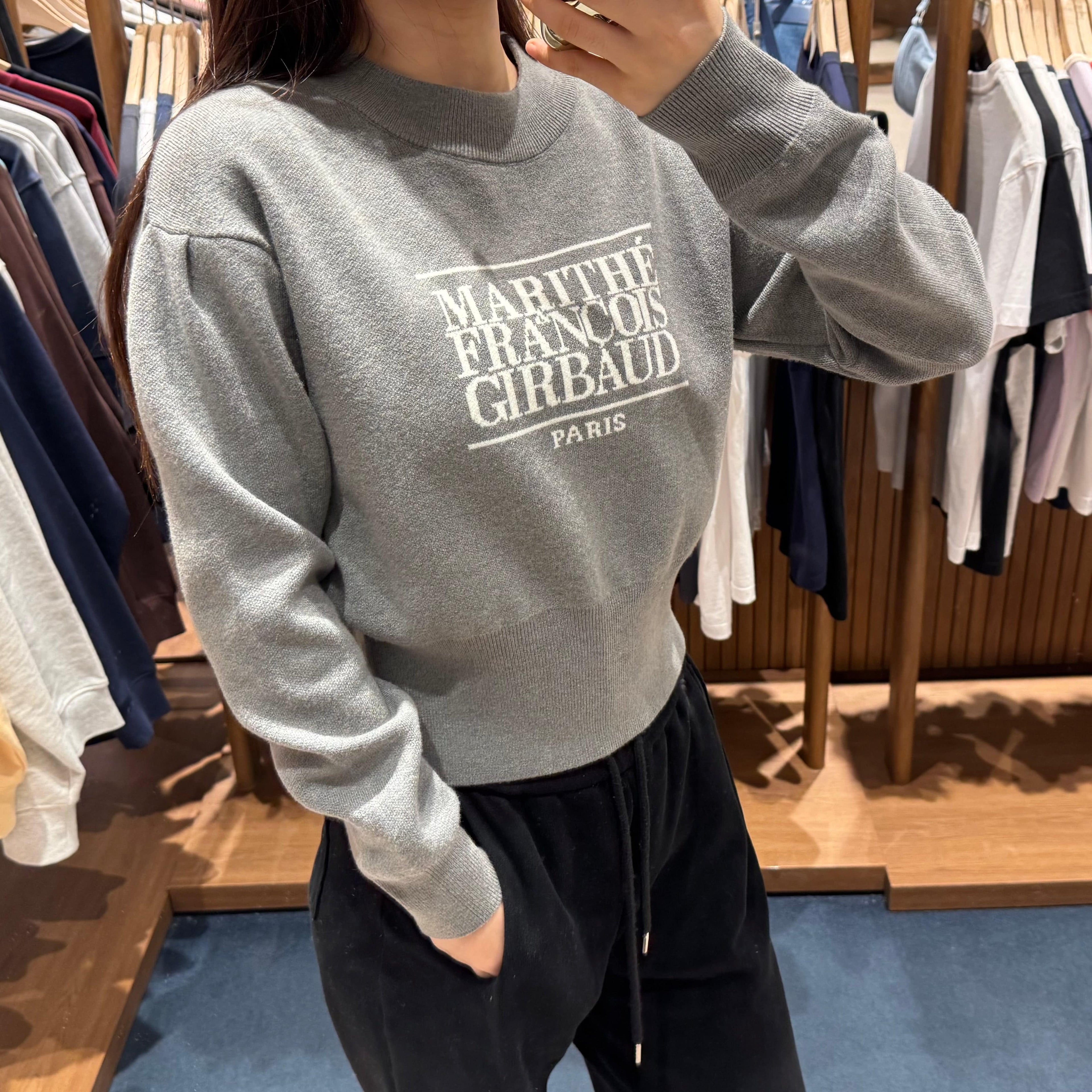 韓國 Marithe Francois Girbaud W CLASSIC LOGO CROP KNIT 【MF003】 - STT Mall HK 靚太網購