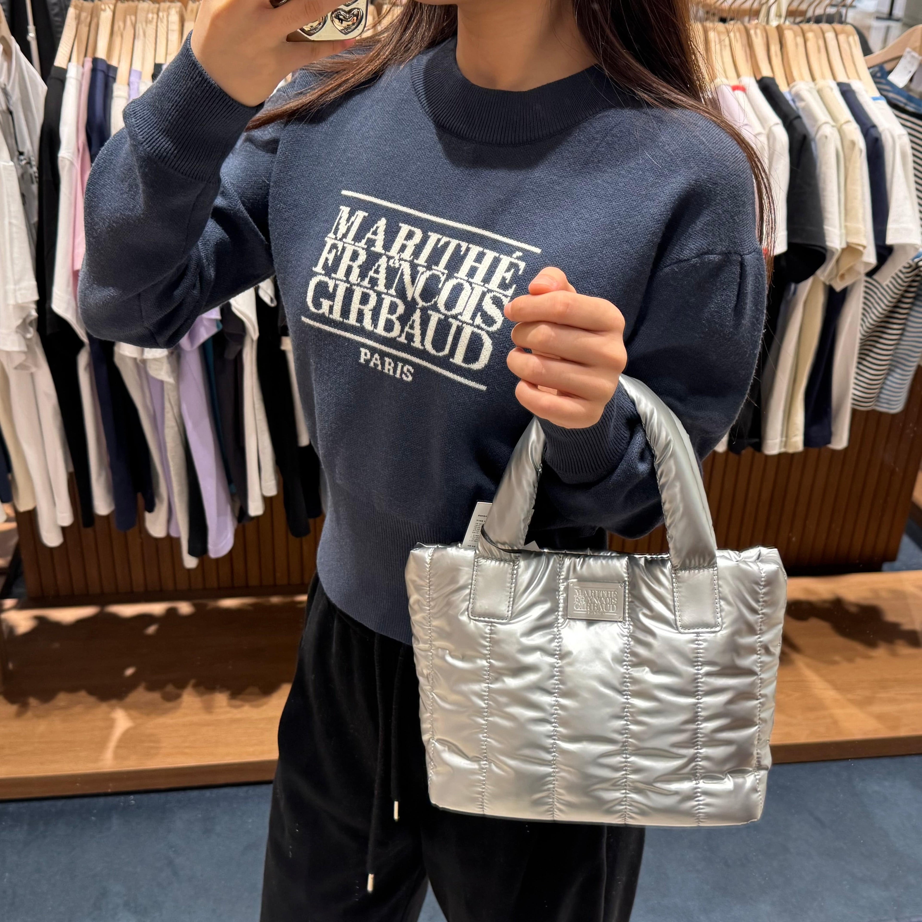 韓國 Marithe Francois Girbaud W CLASSIC LOGO CROP KNIT 【MF003】 - STT Mall HK 靚太網購