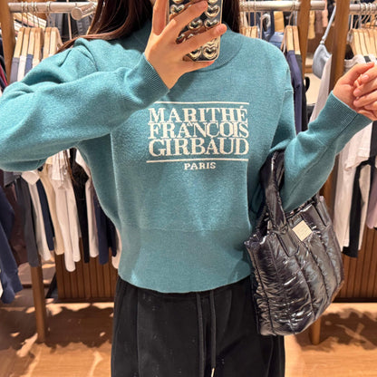 韓國 Marithe Francois Girbaud W CLASSIC LOGO CROP KNIT 【MF003】 - STT Mall HK 靚太網購