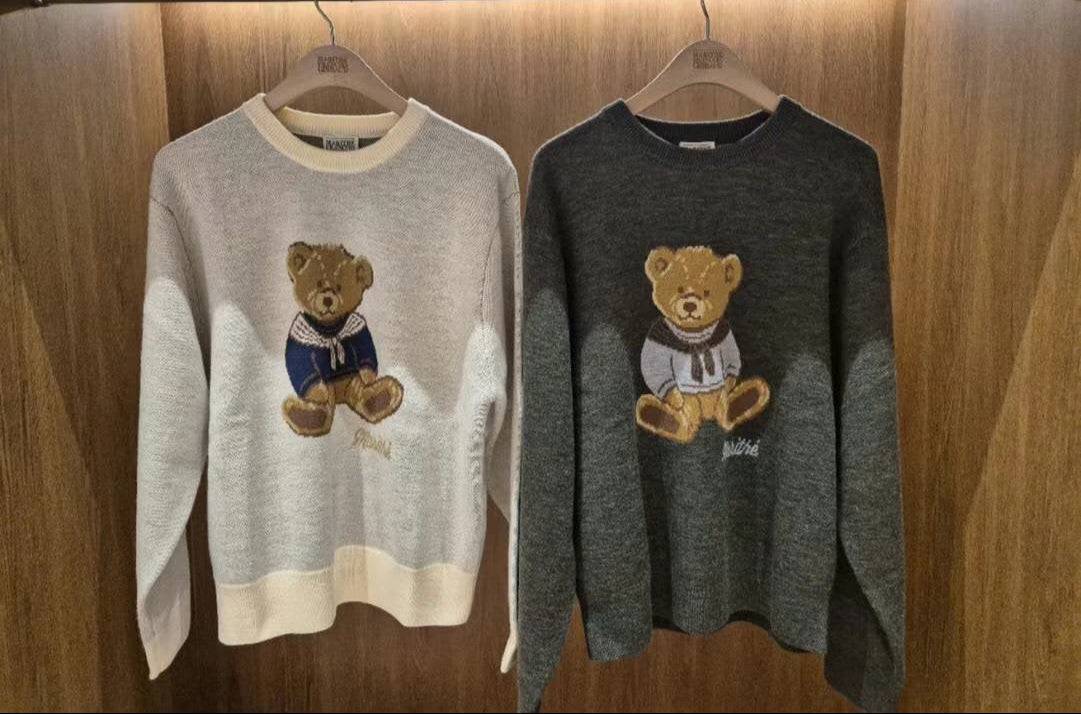 韓國 Marithe Francois Girbaud DOODLE BEAR SWEATER 【MF006】 - STT Mall HK 靚太網購