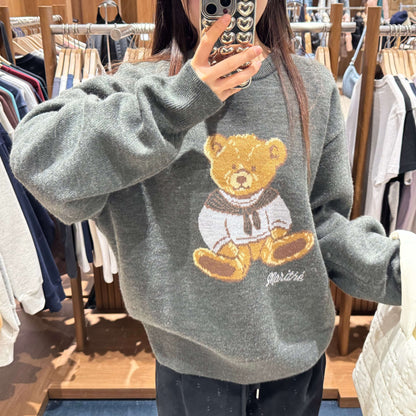 韓國 Marithe Francois Girbaud DOODLE BEAR SWEATER 【MF006】 - STT Mall HK 靚太網購