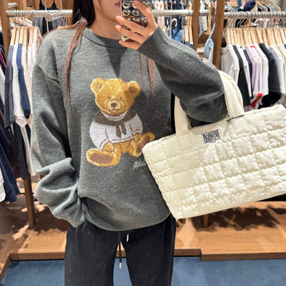 韓國 Marithe Francois Girbaud DOODLE BEAR SWEATER 【MF006】 - STT Mall HK 靚太網購