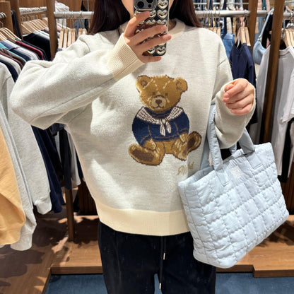 韓國 Marithe Francois Girbaud DOODLE BEAR SWEATER 【MF006】 - STT Mall HK 靚太網購