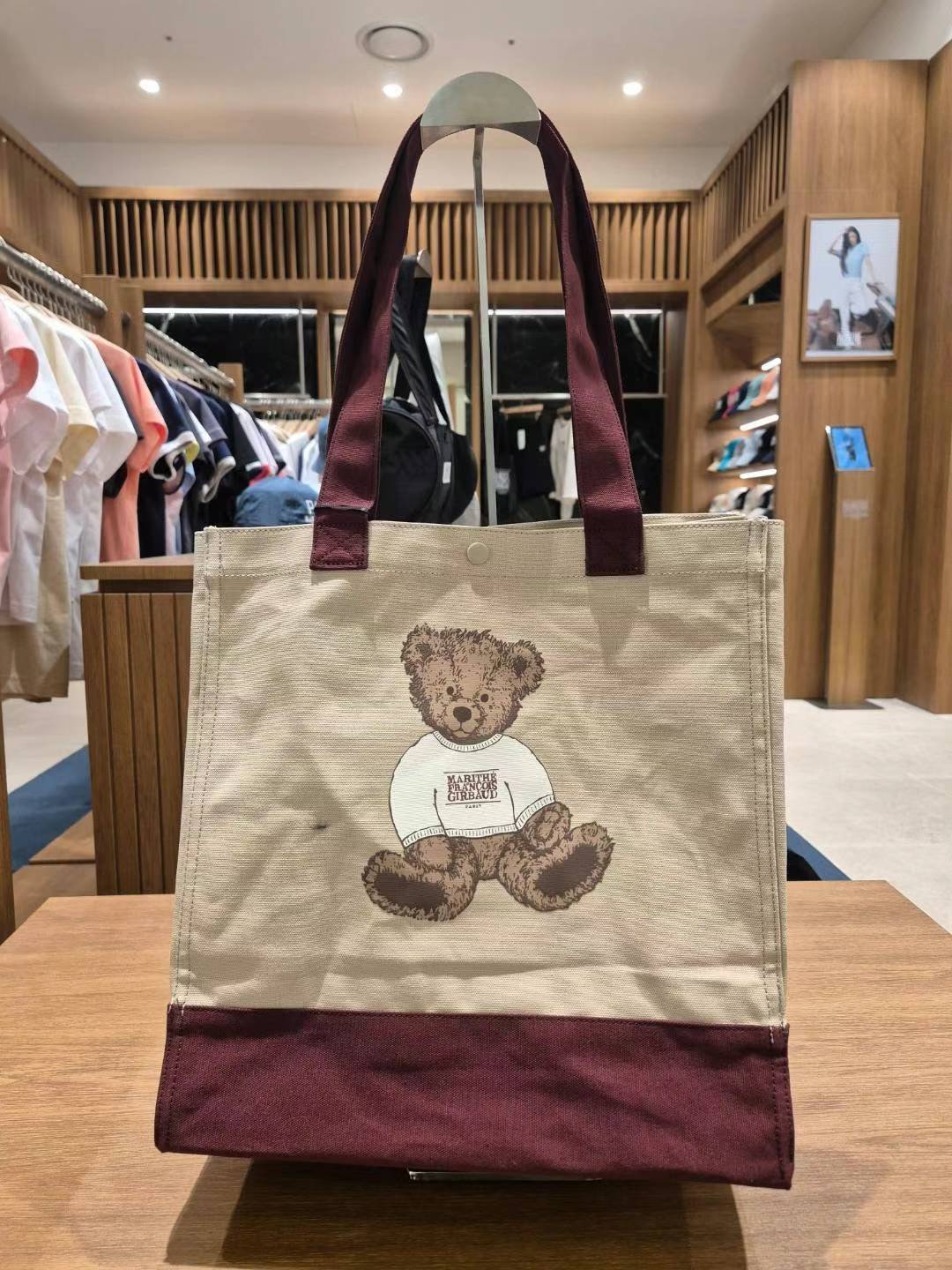 韓國 Marithe Francois Girbaud DOODLE BEAR BIG SHOPPER BAG 【MF009】 - STT Mall HK 靚太網購