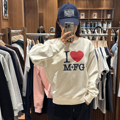 韓國 Marithe Francois Girbaud I LOVE MFG SWEATSHIRT【MF115】 - STT Mall HK 靚太網購