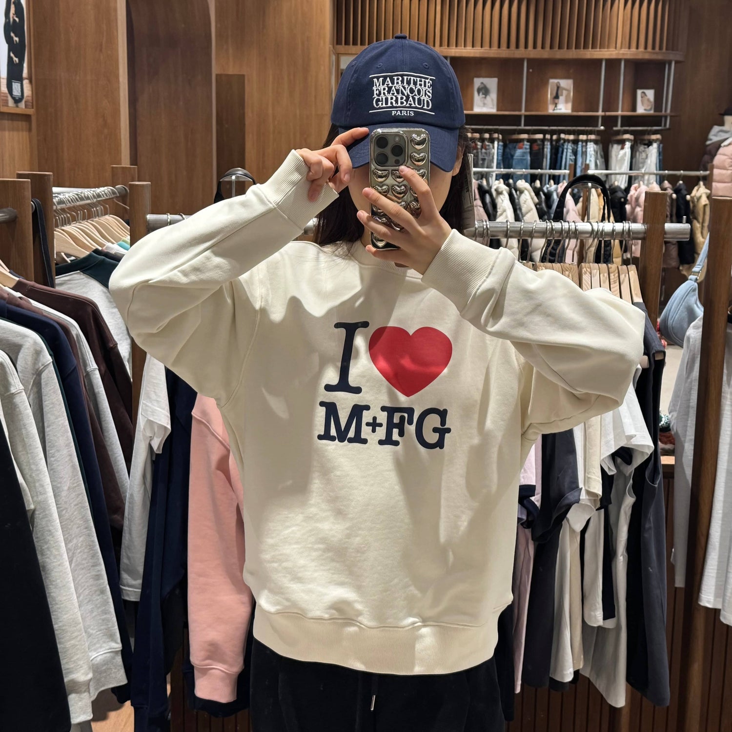 韓國 Marithe Francois Girbaud I LOVE MFG SWEATSHIRT【MF115】 - STT Mall HK 靚太網購