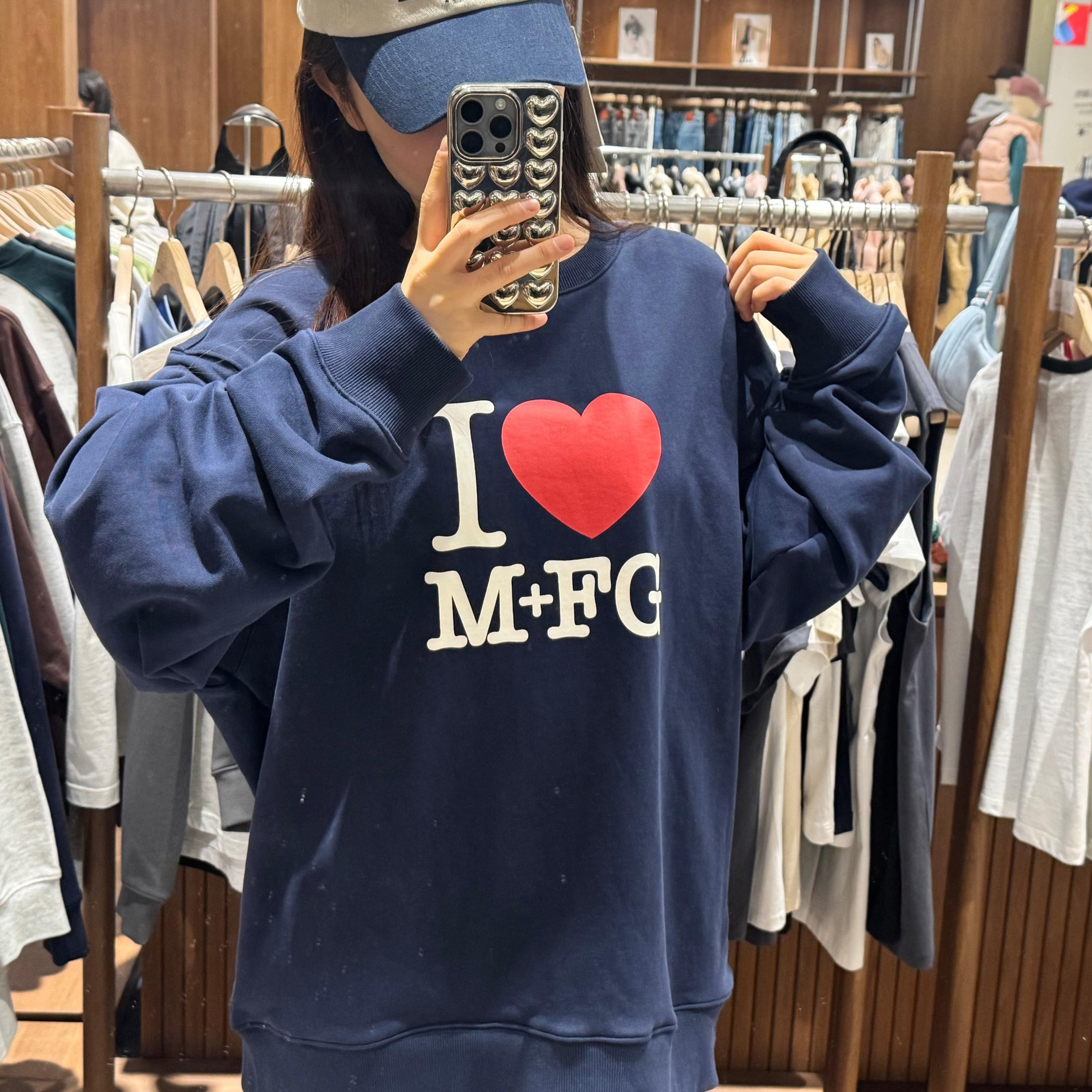 韓國 Marithe Francois Girbaud I LOVE MFG SWEATSHIRT【MF115】 - STT Mall HK 靚太網購