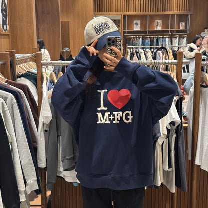 韓國 Marithe Francois Girbaud I LOVE MFG SWEATSHIRT【MF115】 - STT Mall HK 靚太網購