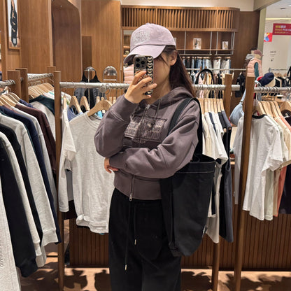 韓國 Marithe Francois Girbaud W CLASSIC LOGO CROP HOODIE ZIPUP 【MF018】 - STT Mall HK 靚太網購