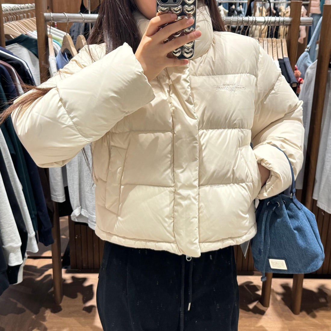 韓國 Marithe Francois Girbaud W BASIC DUCK DOWN CROP PUFFER 【MF032】 - STT Mall HK 靚太網購