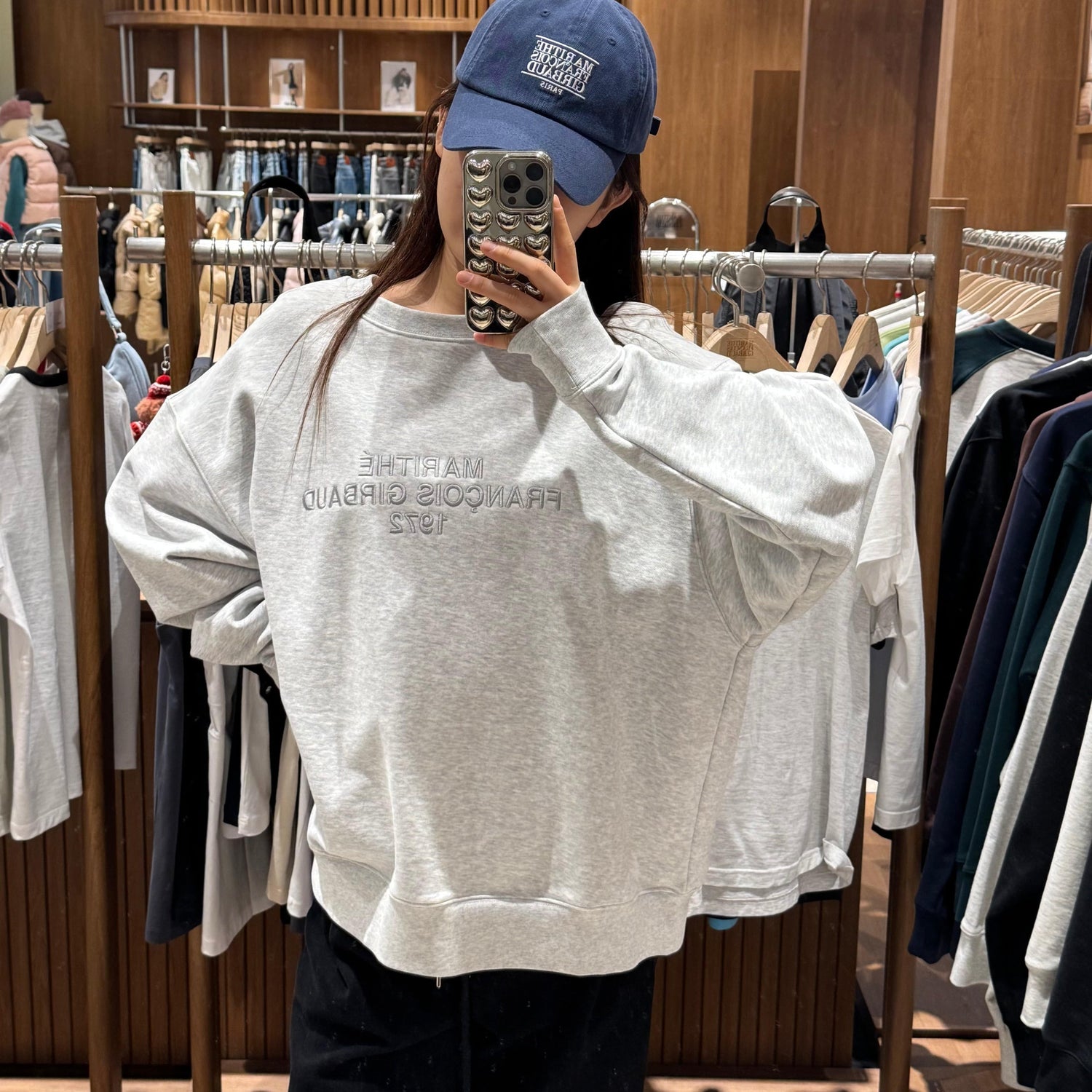 韓國 Marithe Francois Girbaud LETTERING LOGO SWEATSHIRT【MF035】 - STT Mall HK 靚太網購