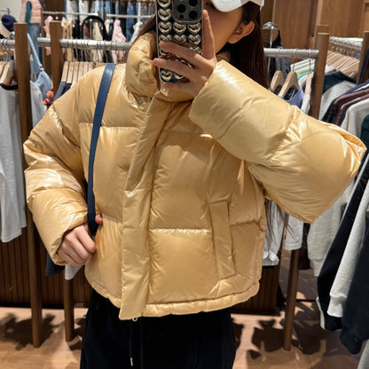 韓國 Marithe Francois Girbaud W GLOSSY DUCK DOWN CROP PUFFER 【MF104】 - STT Mall HK 靚太網購