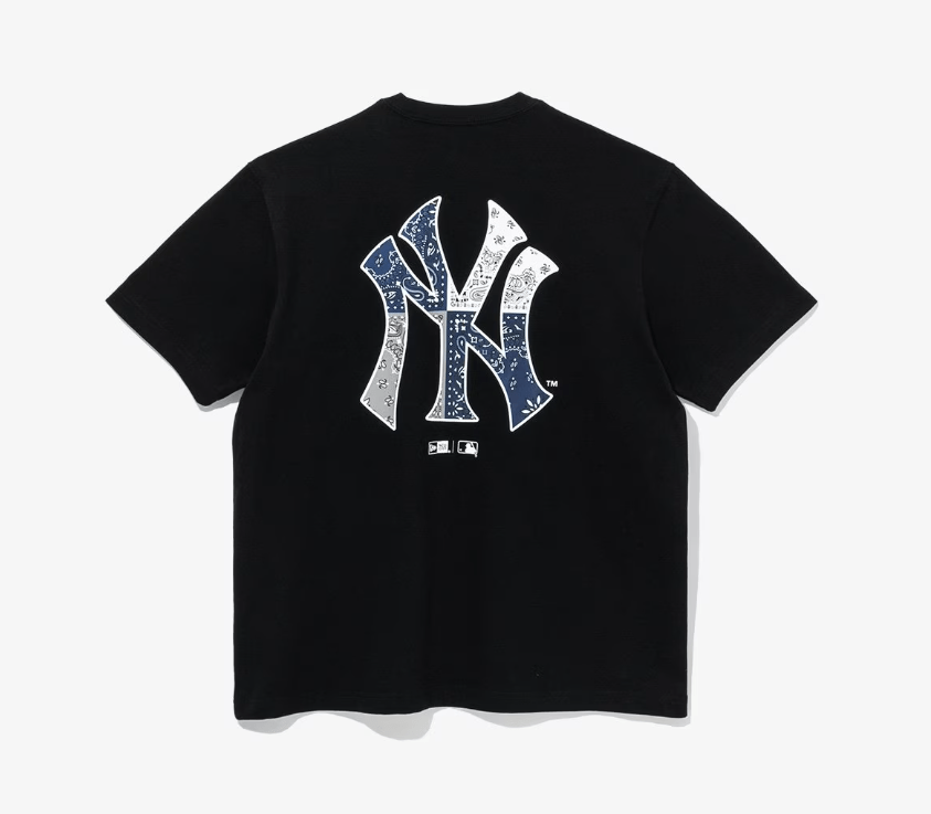 韓國 New Era MLB New York Yankees Paisley T-Shirt 【NE015】 - STT Mall HK 靚太網購