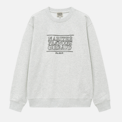 韓國 Marithe Francois Girbaud DOODLE CLASSIC LOGO SWEATSHIRT【MF119】 - STT Mall HK 靚太網購