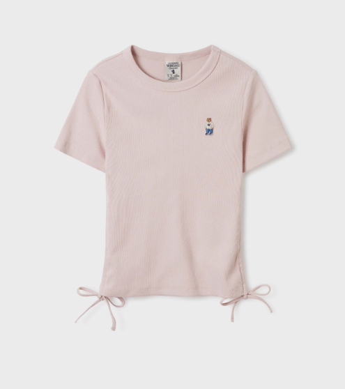 韓國 Who.A.U Steve Ribbed Shirring T-Shirt【WA053】 - STT Mall HK 靚太網購