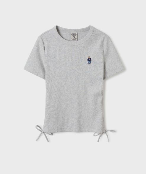 韓國 Who.A.U Steve Ribbed Shirring T-Shirt【WA053】 - STT Mall HK 靚太網購