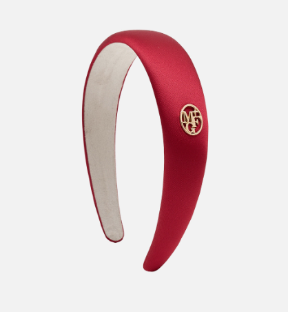 韓國 Marithe Francois Girbaud CIRCLE LOGO SATIN HAIR BAND【MF149】 - STT Mall HK 靚太網購