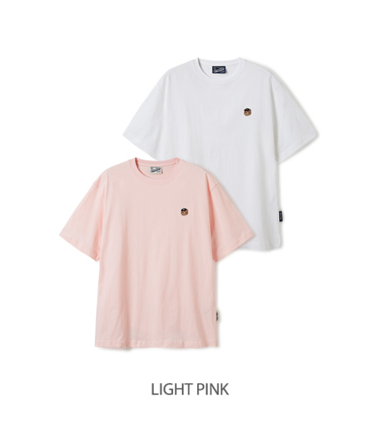 韓國 Who.A.U (2PACK)Steve Head Patch T-shirt[【WA044】 - STT Mall HK 靚太網購