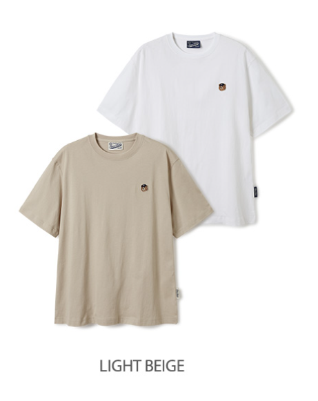 韓國 Who.A.U (2PACK)Steve Head Patch T-shirt[【WA044】 - STT Mall HK 靚太網購