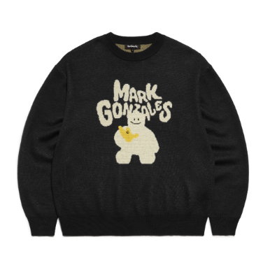 韓國 Mark Gonzales SHMOO JACQUARD KNIT SWEATER【MG078】 - STT Mall HK 靚太網購