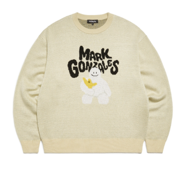 韓國 Mark Gonzales SHMOO JACQUARD KNIT SWEATER【MG078】 - STT Mall HK 靚太網購