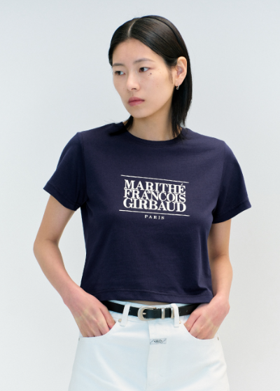 韓國 MFG W CLASSIC LOGO CROP TEE 【MF163】