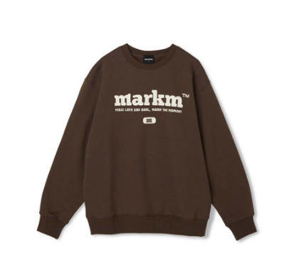 韓國 Markm BIG LOGO CREW NECK SWEATSHIRT【MA042】