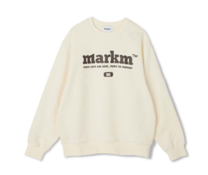 韓國 Markm BIG LOGO CREW NECK SWEATSHIRT【MA042】