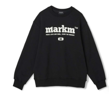 韓國 Markm BIG LOGO CREW NECK SWEATSHIRT【MA042】