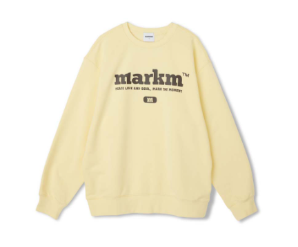 韓國 Markm BIG LOGO CREW NECK SWEATSHIRT【MA042】