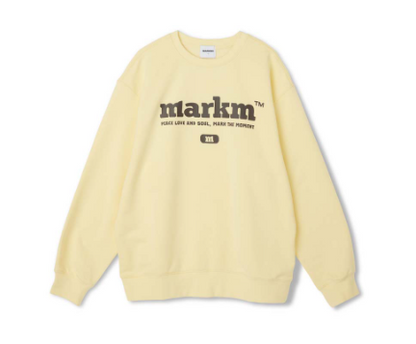 韓國 Markm BIG LOGO CREW NECK SWEATSHIRT【MA042】