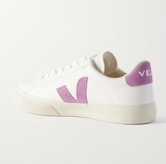 VEJA Campo suede-trimmed textured-leather sneakers【JA113】