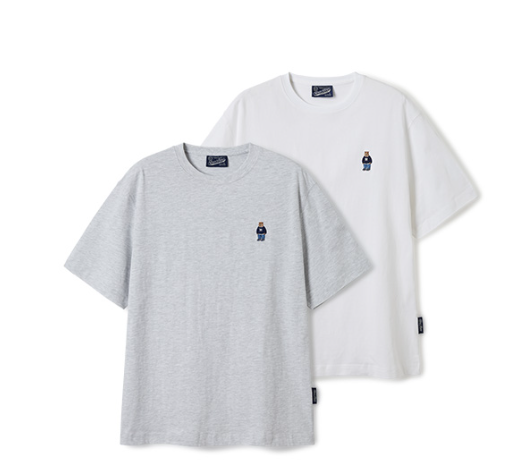 韓國 Who.A.U (2PACK)Steve Solid T-shirt【WA043】