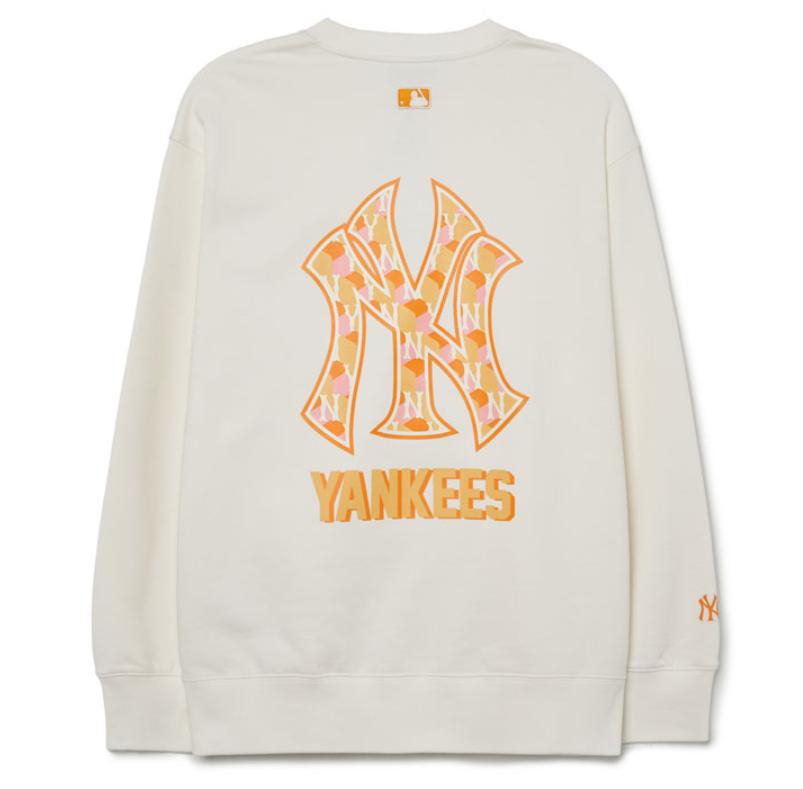 韓國 MLB CUBE MONOGRAM BIG LOGO OVERFIT SWEATSHIRT【MB154】