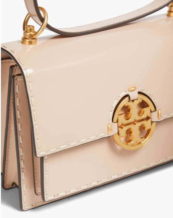 Tory Burch Miller glossed-leather cross-body bag