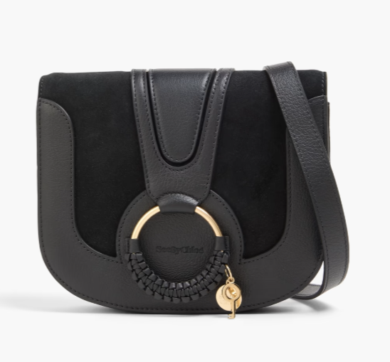 SEE BY CHLOÉ Hana suede and leather shoulder bag