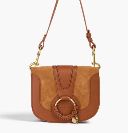 SEE BY CHLOÉ Hana suede and leather shoulder bag