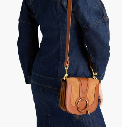 SEE BY CHLOÉ Hana suede and leather shoulder bag