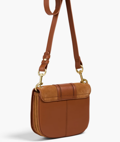 SEE BY CHLOÉ Hana suede and leather shoulder bag