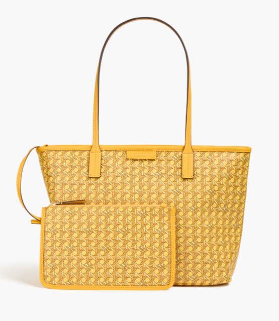 TORY BURCH Printed cotton-canvas tote