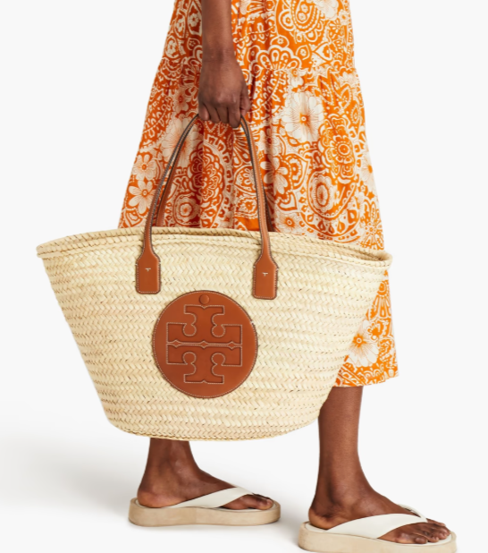 TORY BURCH Ella straw tote