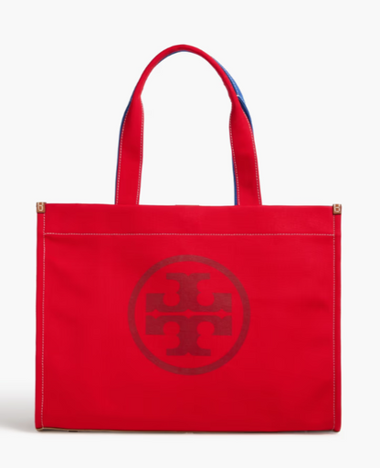 TORY BURCH Ella color-block canvas tote